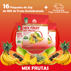 Paquete de 13 und x 25g Mix Frutas Deshidratada
